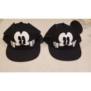 Pair Of Adjustable Youth Mickey Mouse Hats